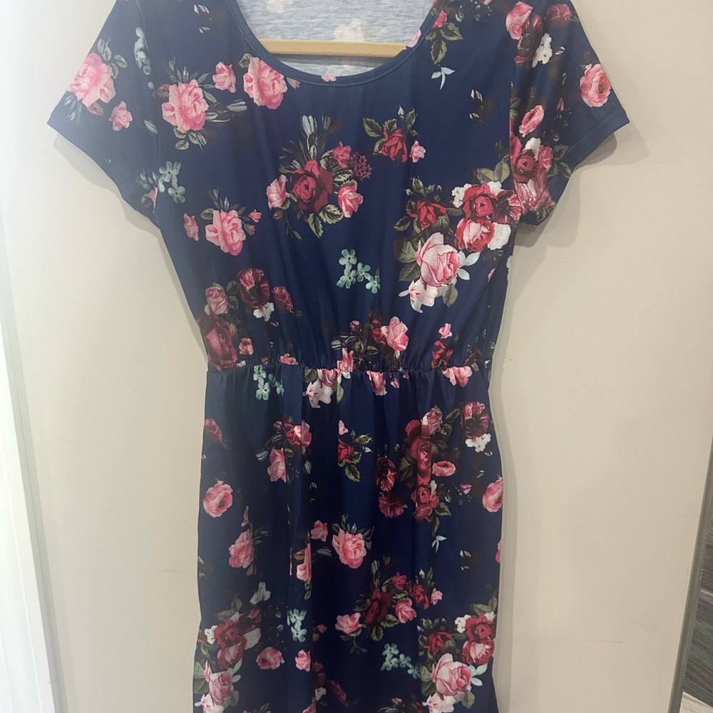 Floral Navy Dress